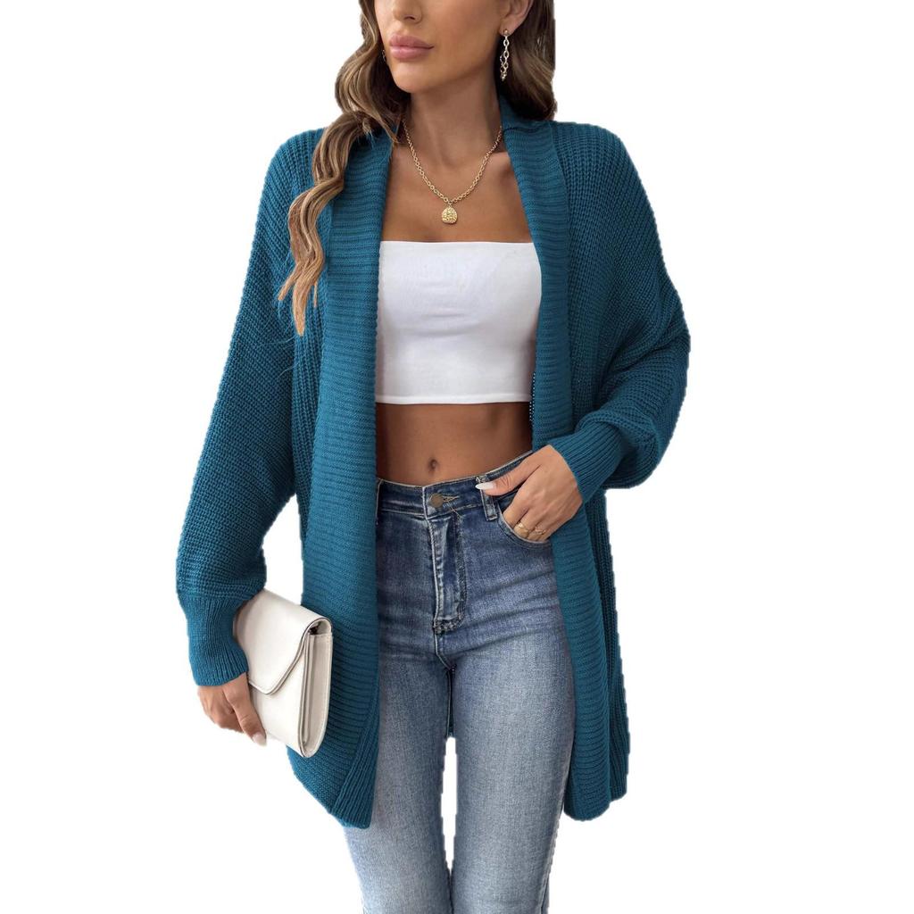 Women's 2025 Autumn/Winter Loose Knit Cardigan – European American Fashion In Multiple Colors