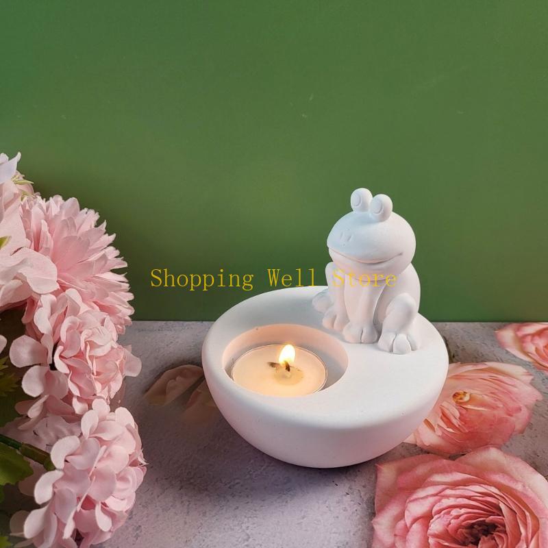 KX4B Animal Candlesticks Silicone Molds Holder Resins Molds Molds CN