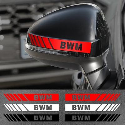 2pcs Car Rearview Mirror Stickers Side Stripe DIY Decal Car Styling for BMW E46 E60 E39 F25 F35 F20 X1 X2 X3 X4 X5 X6 X7