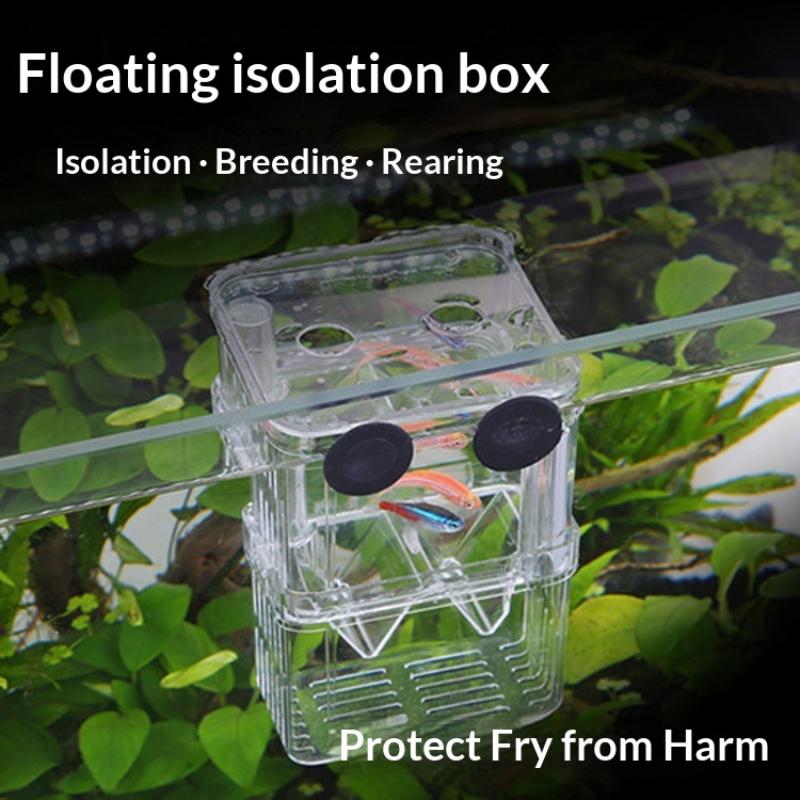Peacock Fish Breeding Box Fish Aquarium Acrylic Isolation Box Fish Tank Hatchery Incubator Breeder Box Aquarium Supplies