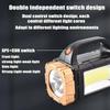Multi-function Flashlight USB Solar Charging Dual-Purpose Lighting COB Work Light for Hurricane Emergency Hiking Camping