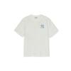 New MLB MONOGRAM Collection New York Yankees T Shirt SS25 Ivory White Kids' 7ATSMV453-50IVS