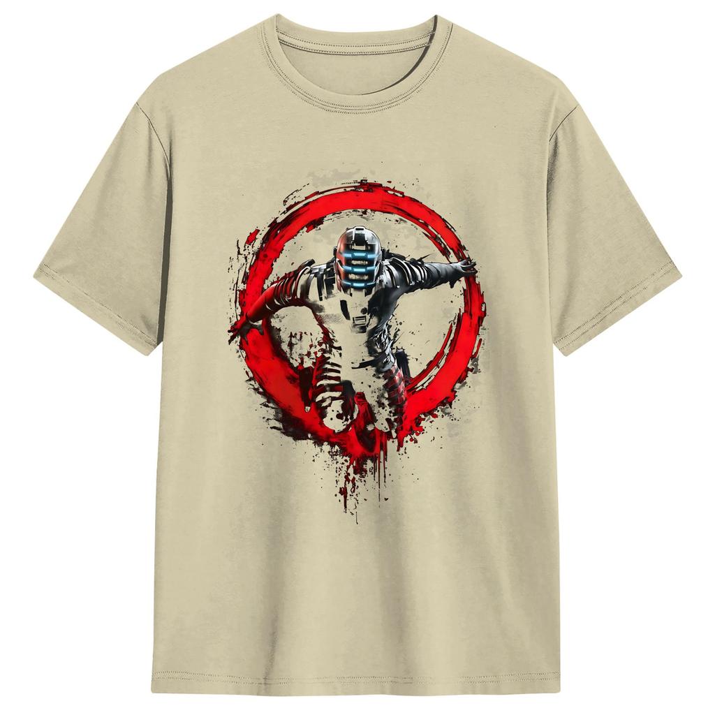Dead Space RIG Engineer Of Ishimura TShirt Unisexs Cotton Tops Shirts Print Crewneck Short Sleeve