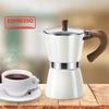 GIANXI 150ml 300ml Outdoor Electric Cooking Double Valve Moka Pot Coffee Pot Coffee Apparatus Extractor Pot Penetrator Pot