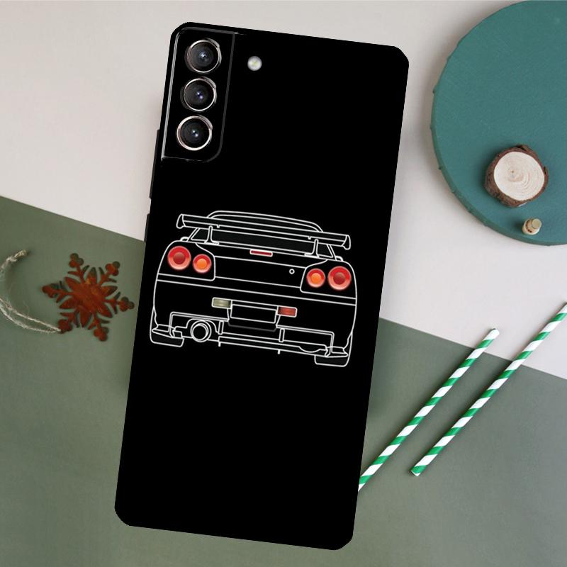 Coque de téléphone pour voiture de sport drift pour Samsung Galaxy S26 S23 Ultra S20 S21 S22 S24 S25 Plus S10 S25 FE Couvercle arrière