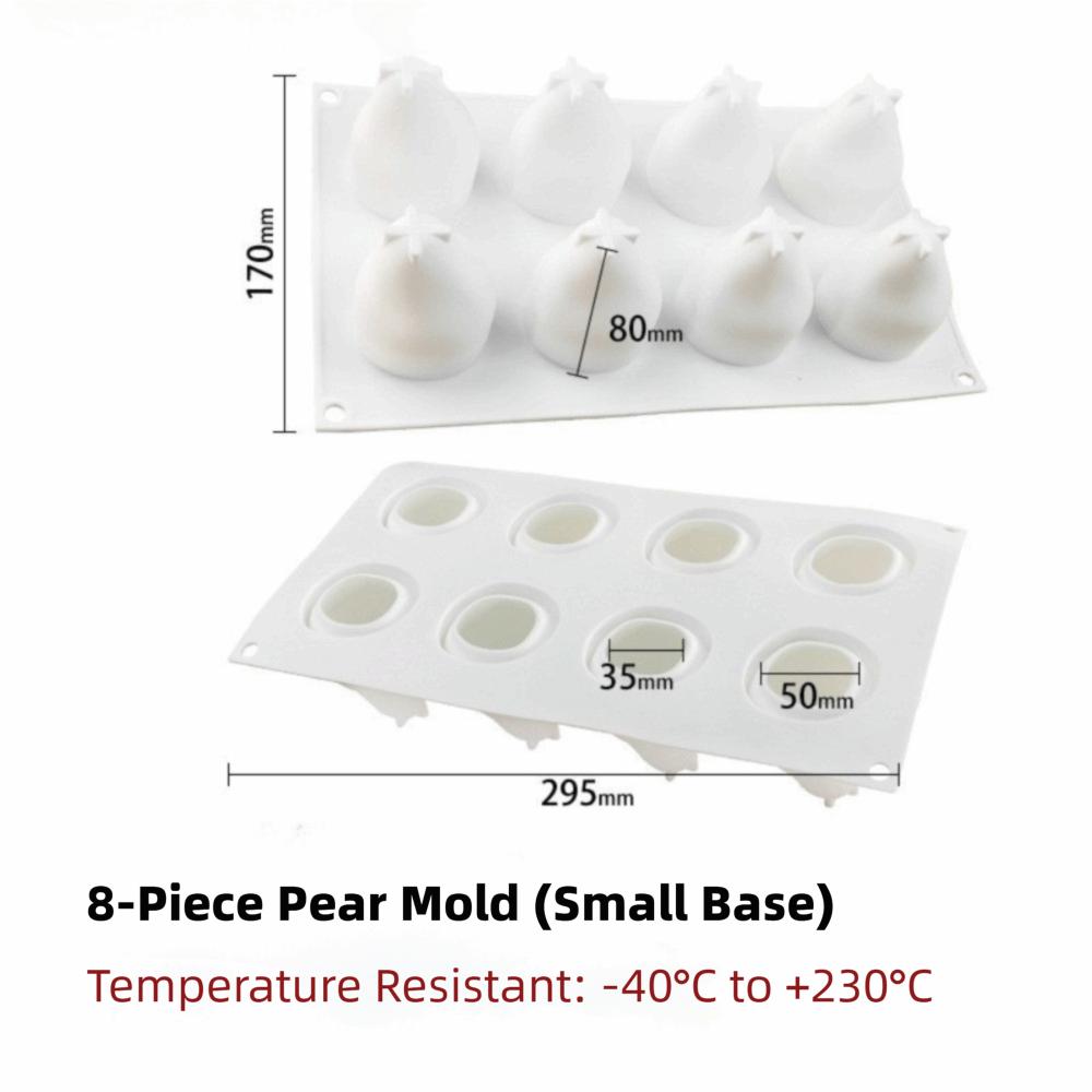 Pear Shape Pear Mold 3D Design Fondant Mold Cake Decorating French Mousse Cake Mold  Cake Making