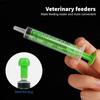 5Pcs 5ml 10ml Pet Animals Feeding Plastic Syringe Feeder Syringe Rubber Stopper Disposable Pump Measuring with Scale