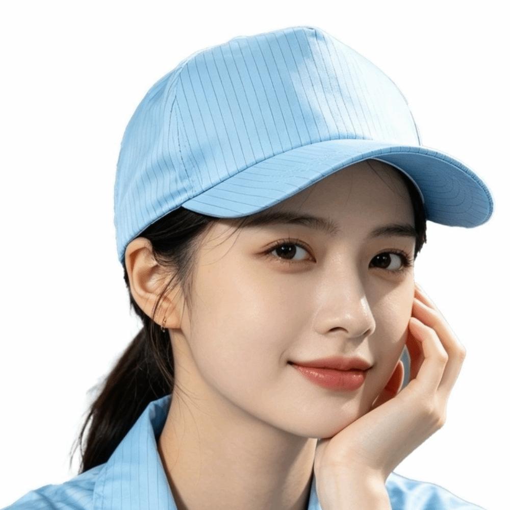 Anti Static Work Hat Hard Tongue Chef Hat Hygienic Baseball Cap  Dust Free Workshop