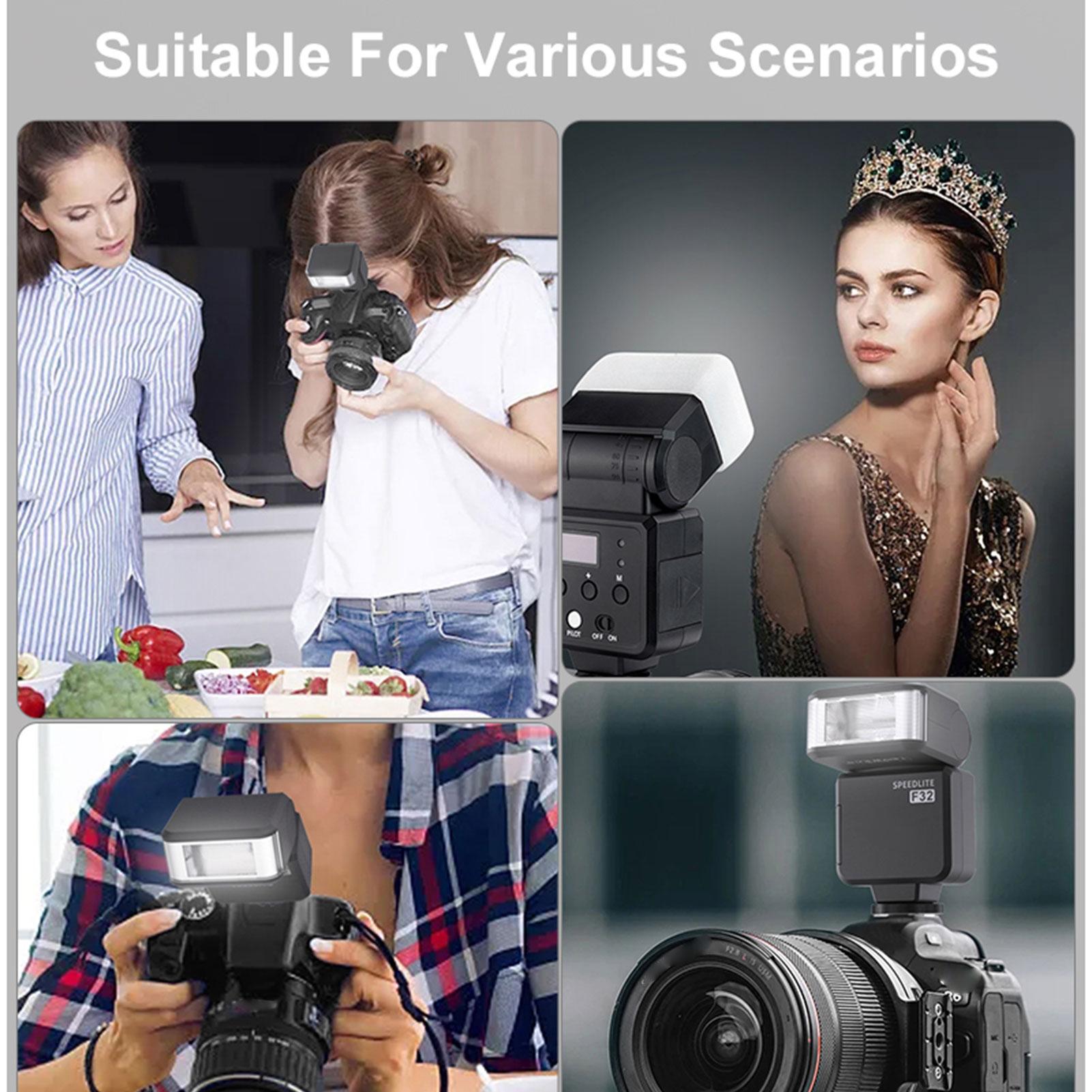 

Camera Top Flash Portable 5600K+ 200 1 4s Recycle Time Hot Shoe Flash Fit for Fujifilm Nikon Cameras