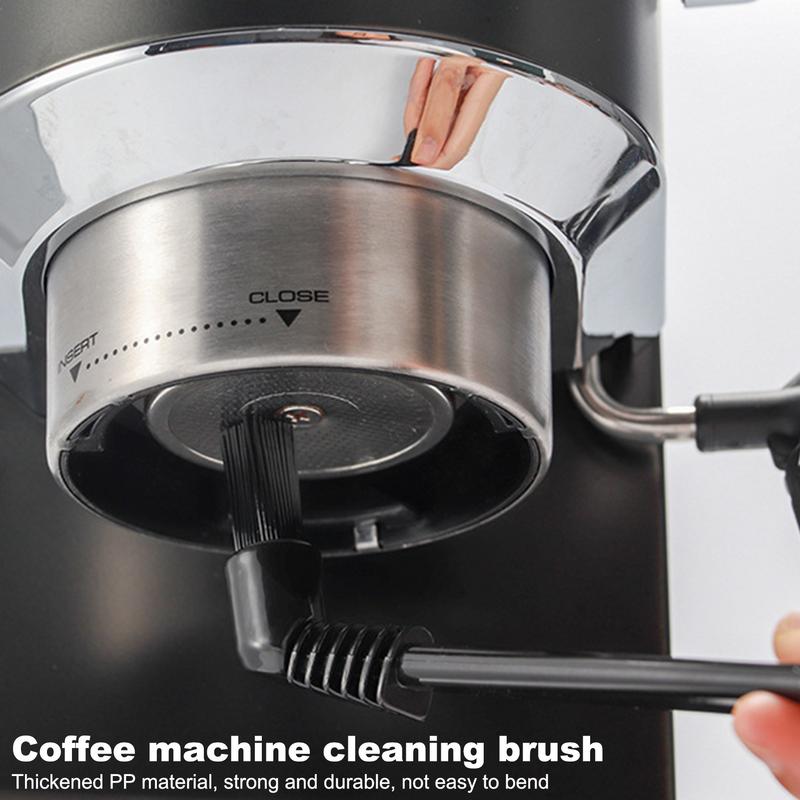 Coffee Brush Espresso Machine Cleaning Brush Dirt Cleaning Plastic Handle Brush Cleaner Coffee Grime Cleaning Tool