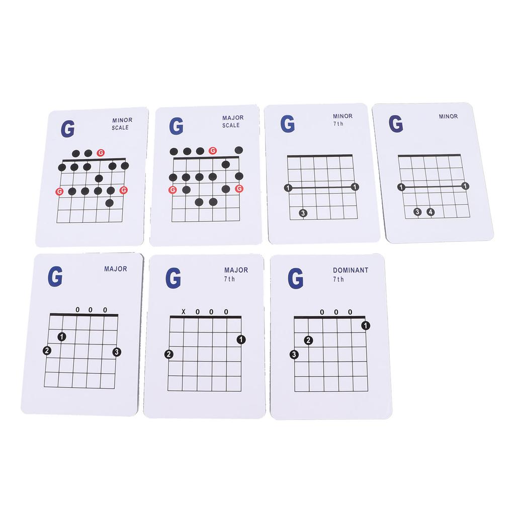 Guitar Chords Card 49 Sheets 6 String Acoustic Electric Guitar Chord Learning Cards for Practice
