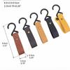 1/5Pcs Outdoor Camping Hooks Leather Hanging Hooks S-Shaped Rack Portable Camping Hangers Home Kitchen Storage Supplies