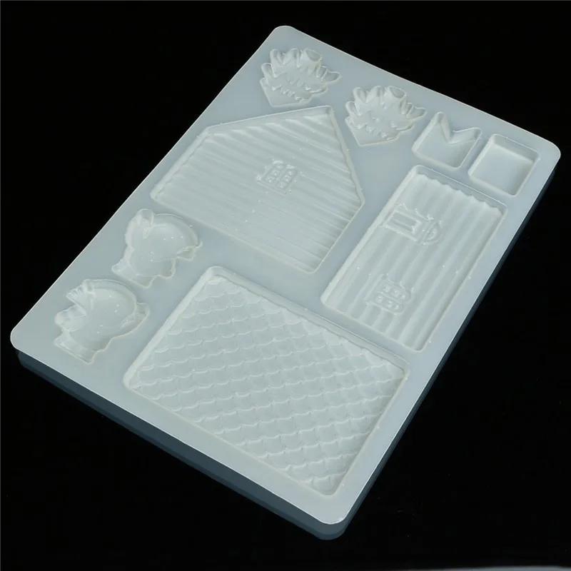 DIY Silicone Fondant Mould 3D House Door Cake Decoration Chocolate Cutter Mold