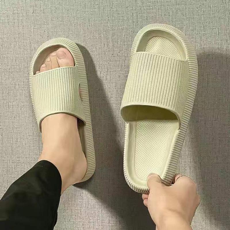 Slippers EVA Thick-Soled Non-Slip Summer Quarters Bathroom Shower Sandals Slippers Simple Men Women Wear Indoor Home Casual