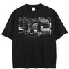 Streetwear Japanses Streetscape Graphic Unisex T-Shirt Cotton Tshirt Unisex Tops Tees Summer Short Sleeves T Shirt