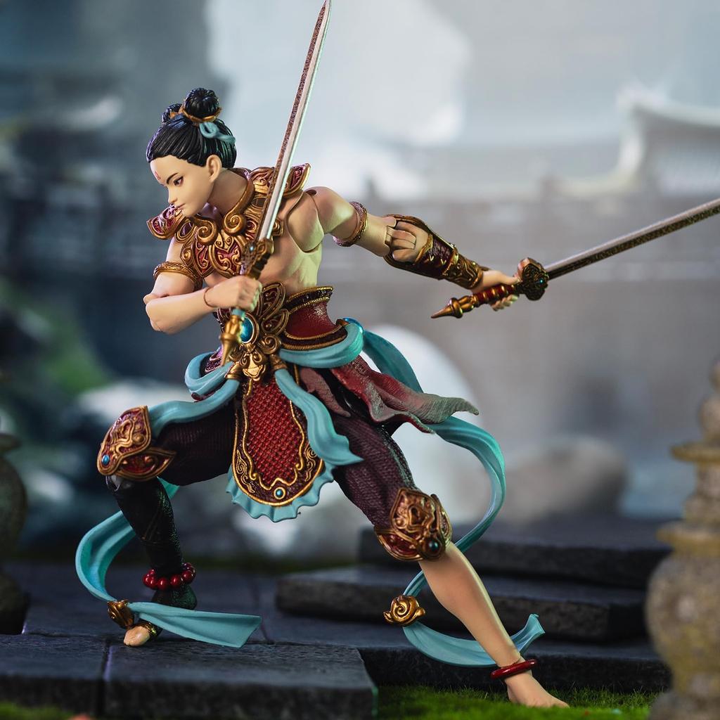 FancyRealm FJ 1A02 Houshin Nata Deluxe Edition Scale PVC Metal Painted Movable Figure 1/12 &