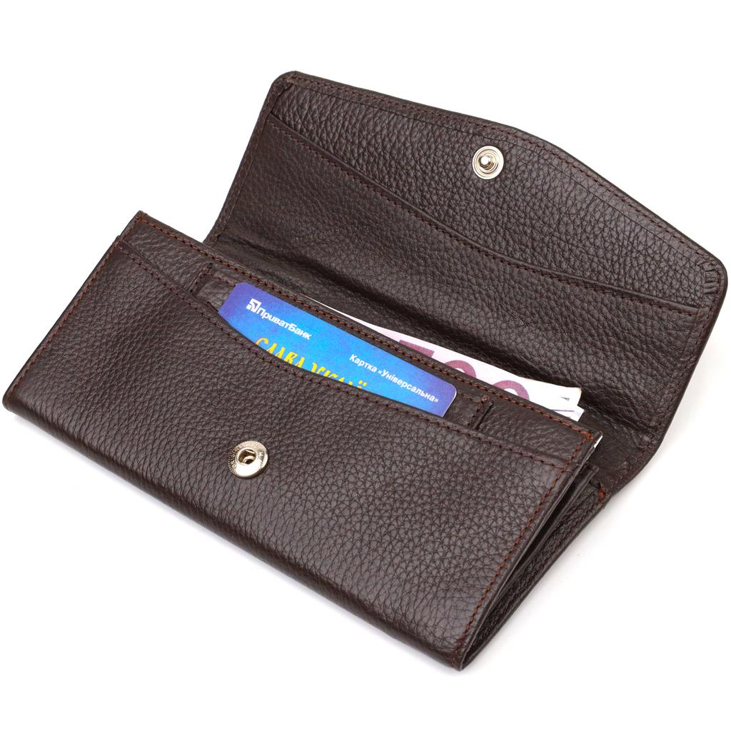 Women's Leather Wallet with Convenient Functionality CANPELLINI 21723 Brown