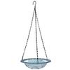 Heavy-Duty Outdoor Bird Bath Water Feeder with Rust-Proof Black Chains Hanging Bird Bath Hummingbird Feeder