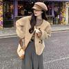 Women's 2025 Retro Wool Xiang-Style Winter Jacket - Korean Version, Thickened, Casual, Versatile, Trendy.