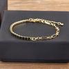 Nidin Classic 5 Colors Bracelets Fashion Paperclip Link Chain Light Luxury Zircon Charm Bangle Women Jewelry Party Fine Gift