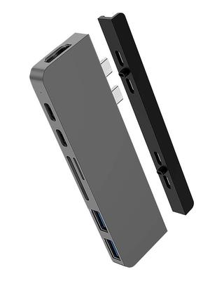 Hyper Duo 7-In-2 Macbook Pro Hub, Hd28C-Gry