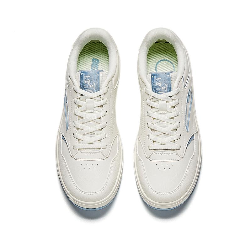 Anta Hundred Rivers Low Top Skateboard Shoes Women's White Blue 122548013-2