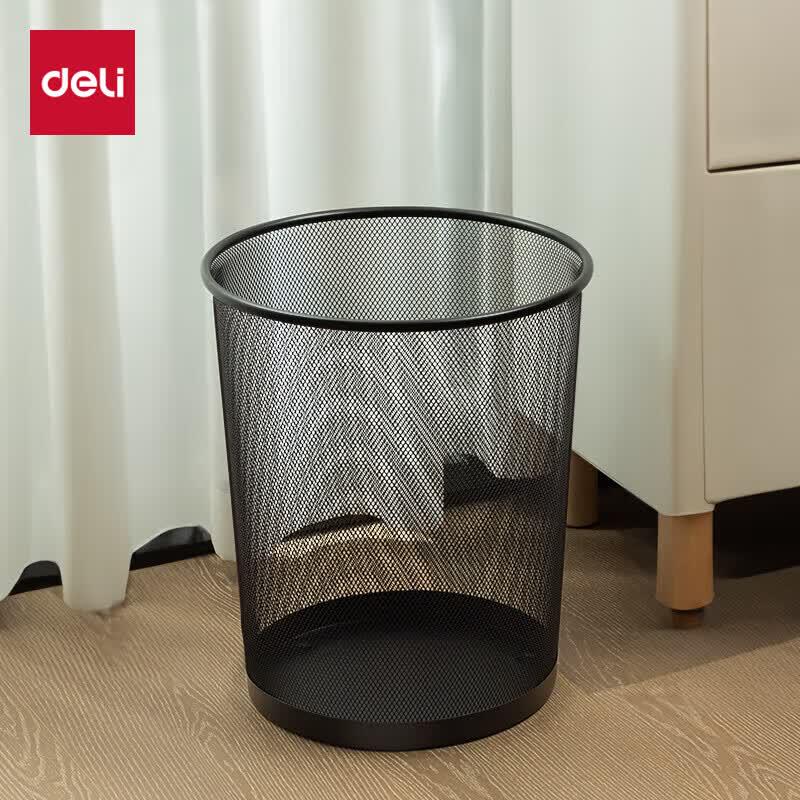 Deli Large Metal Mesh Round Waste Bin