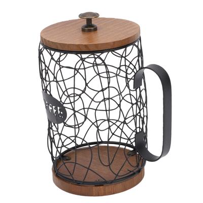 Coffee Pods Holder   Large Capacity Coffee Capsule Basket with Lid for Counter Table Bar Home Cafe Hotel