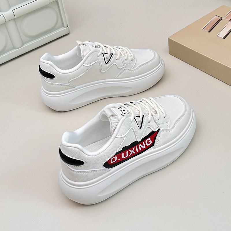 

Осень Новые белые туфли женские Ins студенческие спортивные туфли для отдыха на улице обувь женская платформа высота увеличивается 40