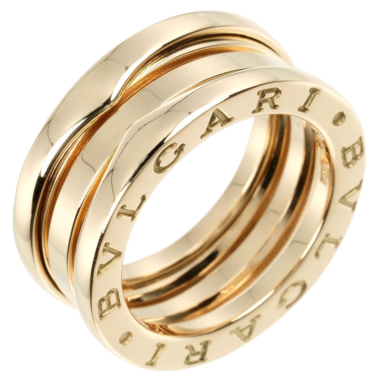 

BVLGARI B.ZERO 3 Bands Ring Be zero one K18 yellow gold #4.9(US Size) 9.2g Women Used