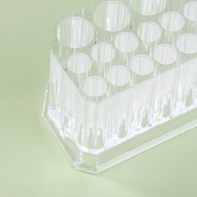 

Коробка для хранения кистей для ногтей с 26 отверстиями, держатель для кистей для макияжа, акриловый органайзер для инструментов для ногтей, подставка, полка для демонстрации кистей для нейл-арта