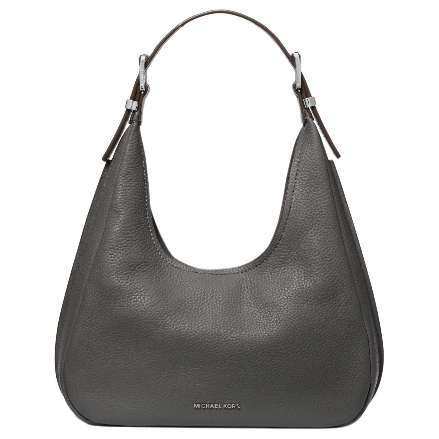 

Michael Kors MK Nolita Logo Metal Accents Leather Tote Shoulder Bag Small Women bags Rock-Grey 30F4SY5H1L-069 Basic Set (Bag)