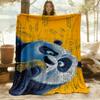 1pc Kung Fu Panda Outdoor Blanket Lightweight Flannel, Soft & Warm, All-Season Use for Sofa, Outdoor, Camping, Living Room, Office069