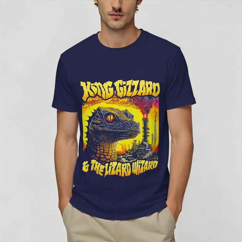 Awesome King Gizzard And The Lizard wizard TShirts for Unisex Crewneck 100 T Shirts Short Sleeve Tee Shirt Unique Clothes