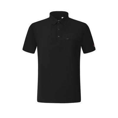 Classic Business Polo Shirt Men Tops Deep-Black A11M423132FBK