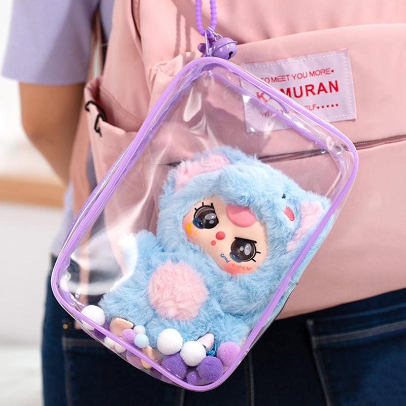 10/20Cm Plush Doll Out Bag Pvc Transparent Cotton Doll Transparent Display Pouch Clear Protector Case For Anime Cartoon Dolls