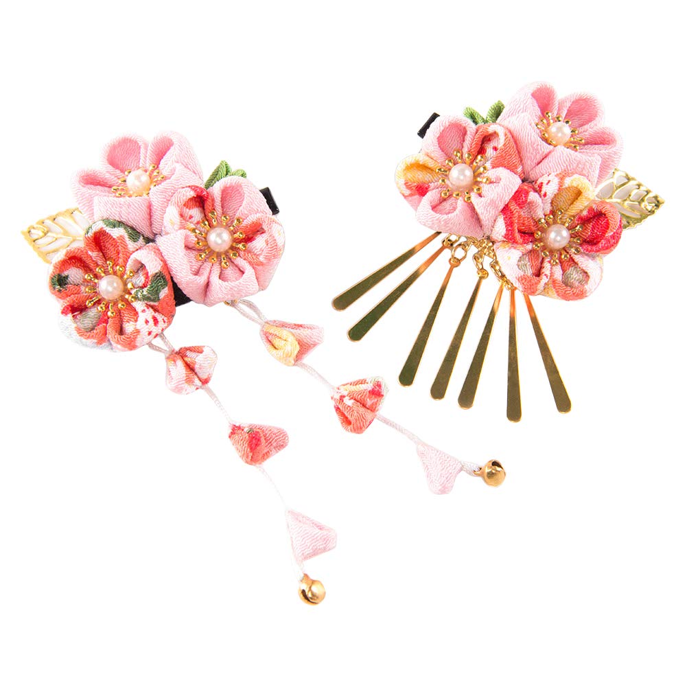 

Набор украшений для волос FLORICA для идеального и включает в себя цветок и колокольчик для волос и включает в себя хранилище, доступен в 2 цветах, 2 предмета для девочек, розовый