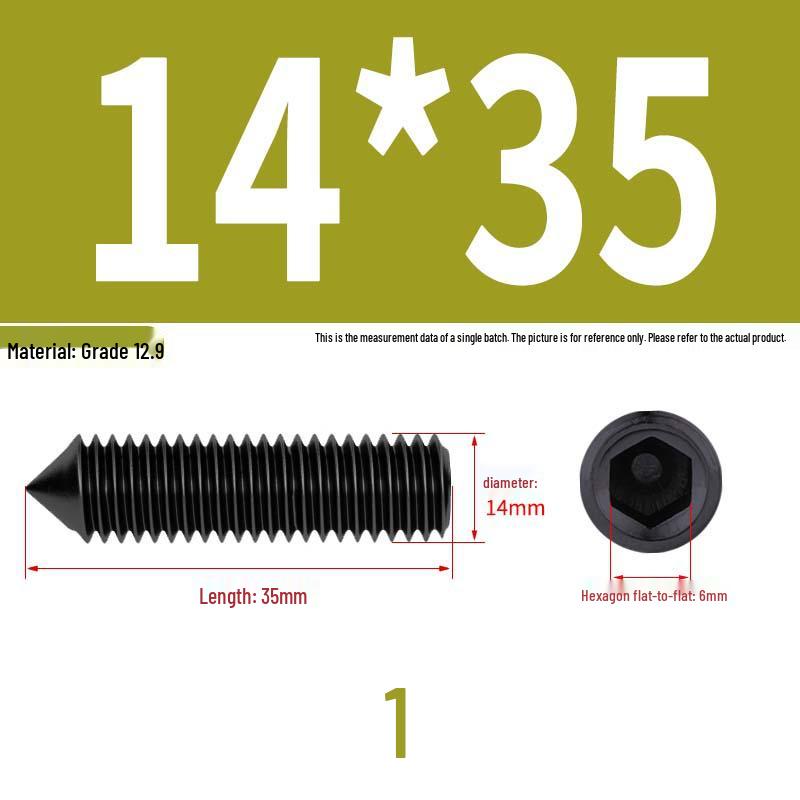 12.9 Edelstahl 304 Innensechskant Kegelspitze Gewindestift M2/M3