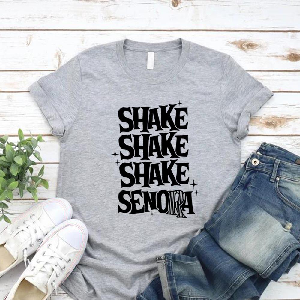 Shake Shake Shake Senora Halloween T-Shirt Halloween Movie Tshirt Funny Unisex T-shirts Casual Short Sleeve Graphic T Shirts
