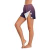 Women's Gradient Adjustable Side Shorts No Pockets Easy Closure Loose Fit Casual Bottoms