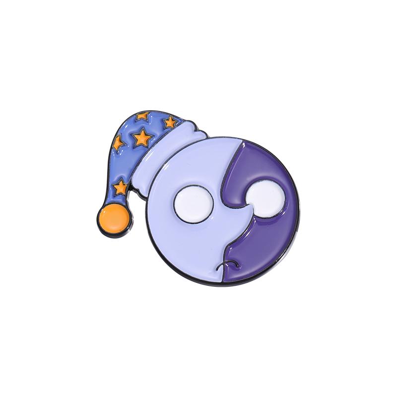 Broches de Esmalte Sol e Lua Boa Noite Broches Personalizados Suncat e Mooncat Insígnias de Lapela Joias Engraçadas Presente para Crianças Amigos