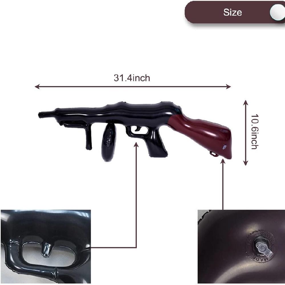 Pvc Halloween Inflatable Machine Gun Children'S Toy Role-Playing Birthday Party Game Props Inflatable Gun Simulation Weapon Gun