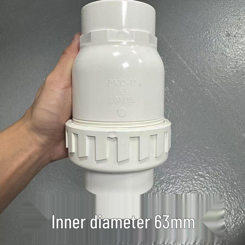 Liansu PVC Vertical Ball Check Valve – One-Way Backflow Preventer for Low Water Pressure and Anti-Backflow.