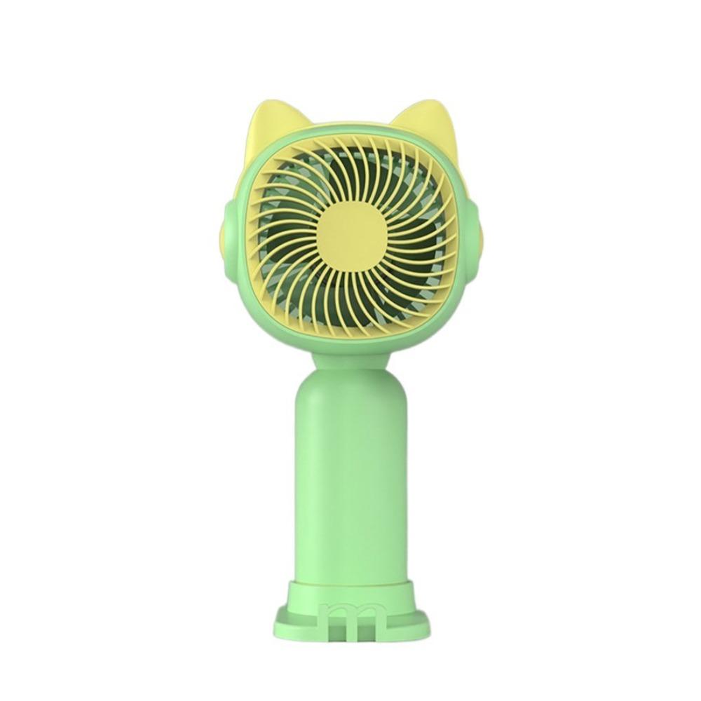 

USB Rechargeable Mini Fan with Detachable Base Cooling Fan New Pocket Fan for Desktop Outdoor Use зелений