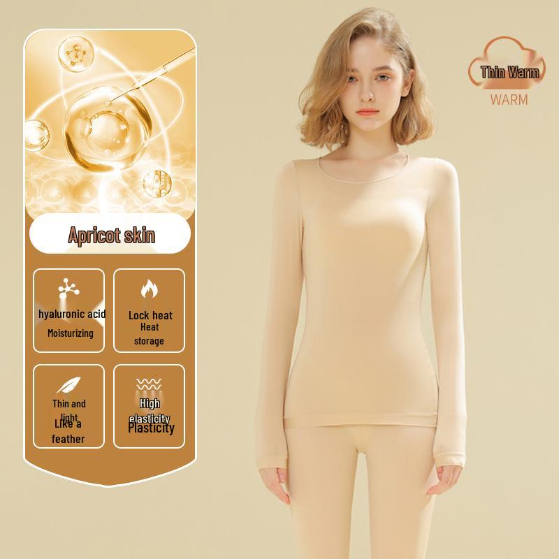 Damen Nahtloses Hyaluronsäure Basis-Layer - Antistatisches Warmes Unterwäsche-Set für Herbst 2025