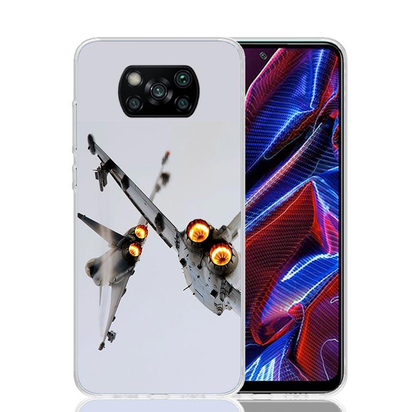 Aircraft Airplane Cool Phone Case For Xiaomi Poco X7 X6 X5 Pro F7 Ultra Redmi 15C 15 13 13C 12 12C 10 10A 10C 9 9A 9C 9T Cover P