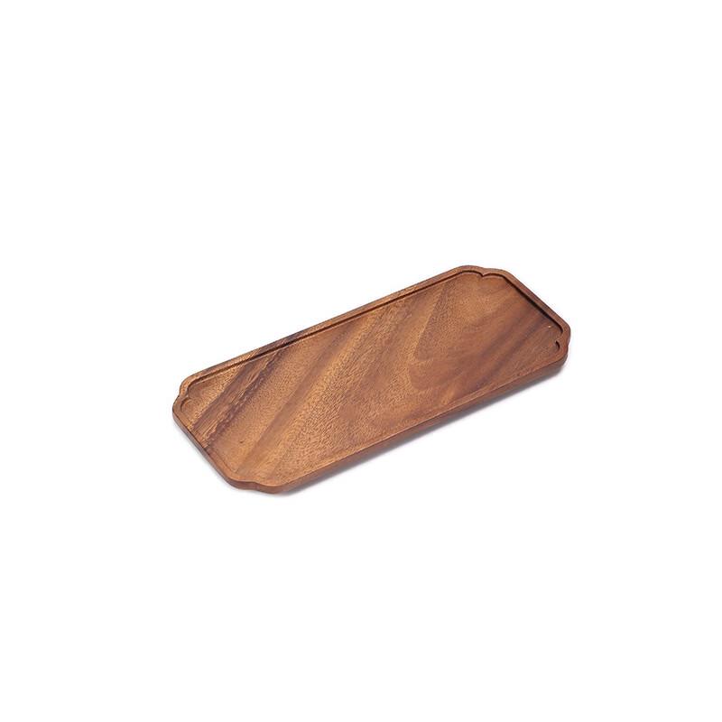Minimalist Walnut Wood Oval Serving Tray