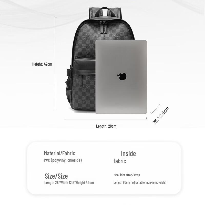 MARK FAIRWHALE Plaid Business Laptop Backpack