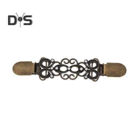 

Женская брошь-зажим «утка» со стразами, декоративная ажурная, ретро, изогнутая, противоскользящая, с глубоким вырезом, украшение на шею, анти-экспозиция, брошь для выпускного бала, одежда, украшения бронзовый