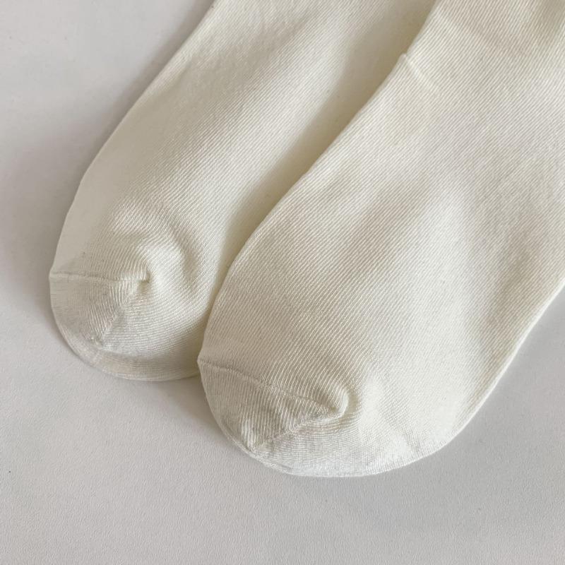 Summer Thin, Bow-tie, Mesh, Solid Color, Versatile, Long Sock Girl, Sweet